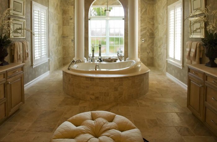 Stone and Tile Bathroom Restoration